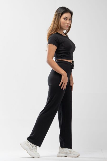 Black Wide Leg Trousers