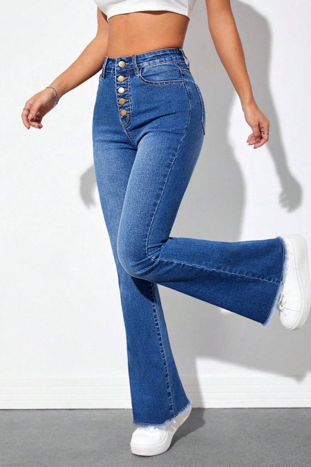 Dark Blue Flare Jeans