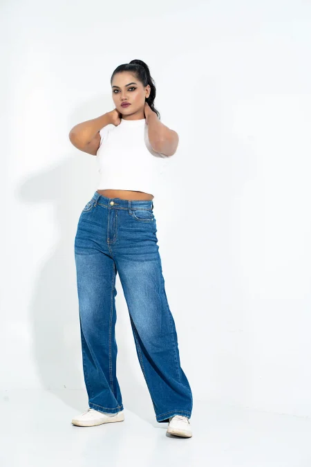 BreezeFit Dark Wide Leg Jeans